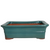 Assorted Glazed Bonsai Pots, 10" -  Green Banded Rectangle, 26 x 20 x 8cm - Pots