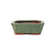 Assorted Glazed Bonsai Pots, 7" -  Green Rectangle with 17 x 13 x 6cm - Pots