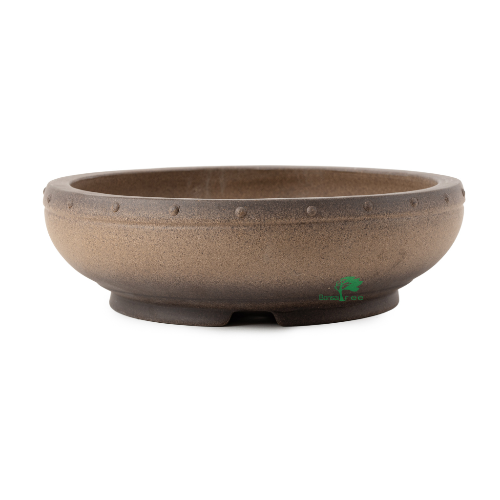 Chinese high quality, unglazed round, 320 x 95mm -  Beige - Pots