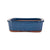 Assorted Glazed Bonsai Pots, 10" -  Deep Blue Rectangle with decorative corners, 28 x 21 x 8.5cm - Pots