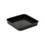 Square Plastic Pot, Black, 9cm -  1Pc. Single saucer. - Plastics