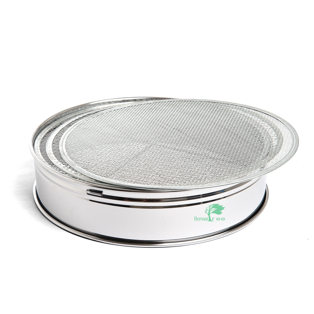 Stainless Steel 3 Piece Soil Sieve, 300mm -   - Tools