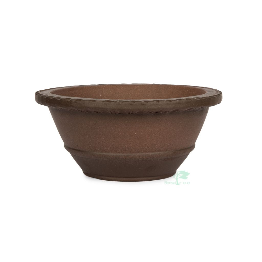 Chinese high quality, unglazed round, 205 x 90mm -   - Pots