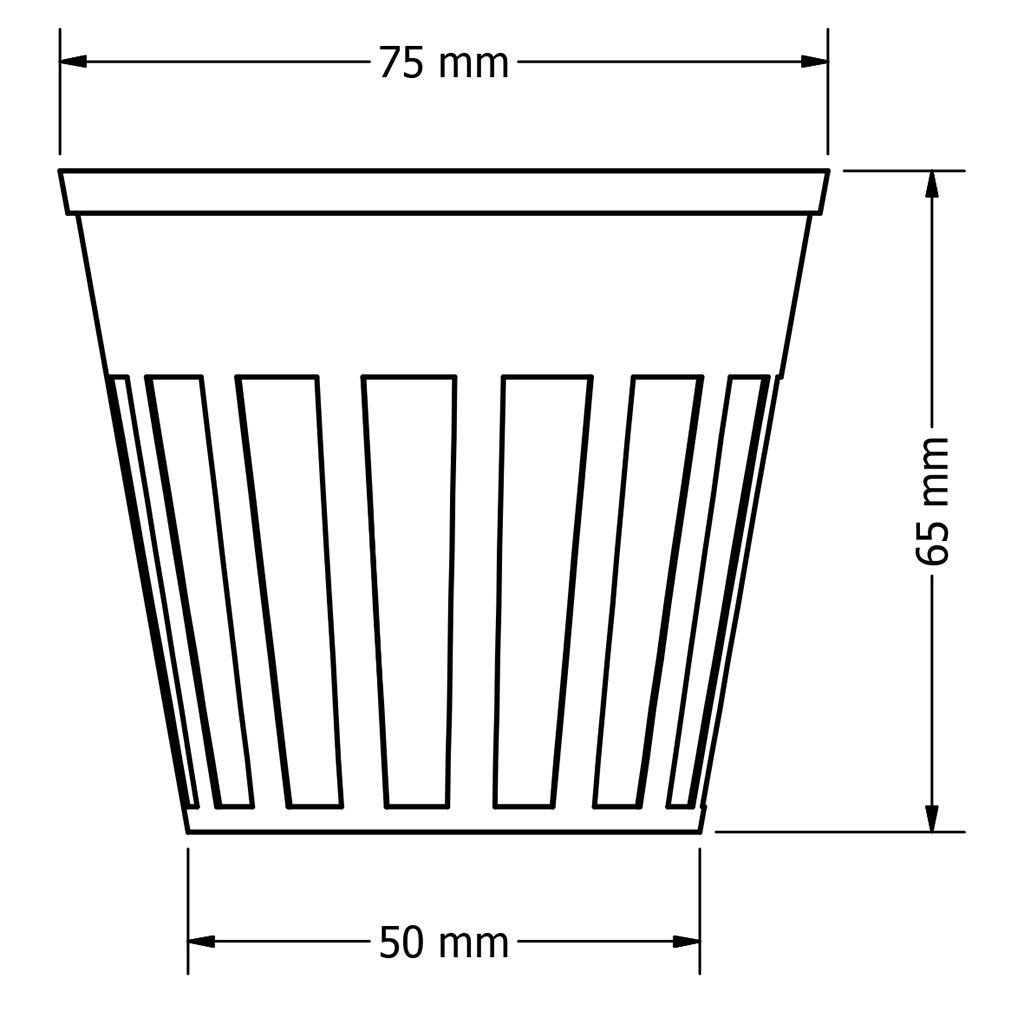 Plastic Net Pot, 7.5cm -   - Plastics