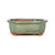 Assorted Glazed Bonsai Pots, 7" -  Green with Decorative Corners 17.5 x 13.5 x 6cm - Pots