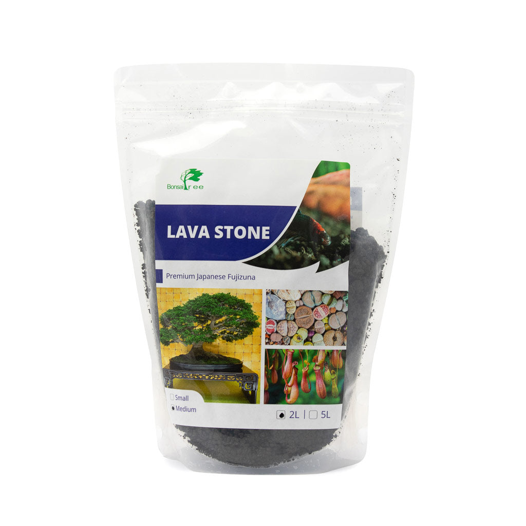 Japanese Lava Stone, Medium, 0-10mm -  2L bag - Growing Mediums